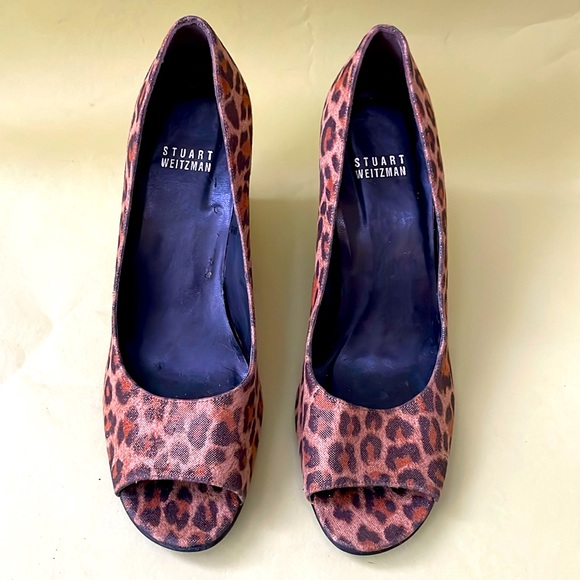 Multicolored Stuart Weitzman all leather wedges - Picture 3 of 9